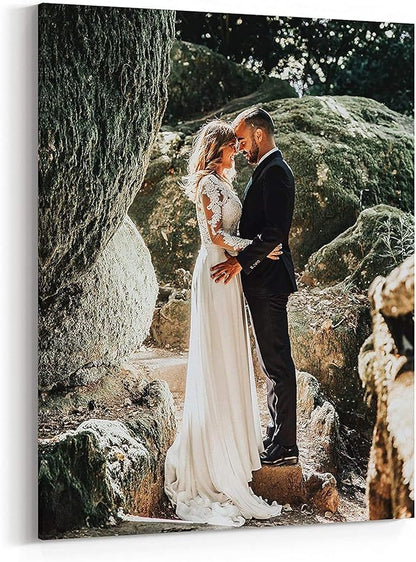 P&L ART. Personalized Custom Canvas Prints: Photo On Canvas Transform Your Photos into Stunning Framed Wall Art Digitally Printed Photo To Canvas Ideal for Home Decor Gifts Keepsakes Framed 18X24