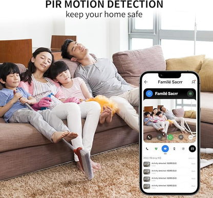 4K Mini Security Camera WiFi Wireless Camera Small Smart Portable HD Nanny Cam with Motion Detection Cloud & SD Storage Clear Night Vision Micro Cameras for Home Office Pet Baby Monitor Indoor/Outdoor