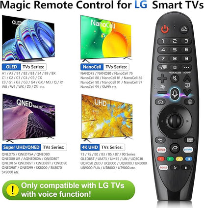 Voice Magic Remote for LG-TV-Remote Control Replacement, AKB75855501 AN-MR20GA MR19BA MR18BA MR650A with Battery, with Voice Recognition and Pointer Function