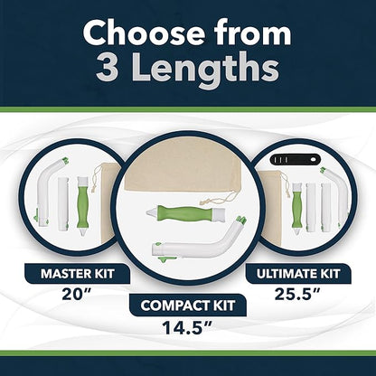 Toilet Aids for Wiping – 14.5” Wipe Assist for Toileting for All People with Range of Motion Limitations – Toilet Wiper Reacher Aid/Toilet Paper Extender for Holding Tissue & Personal Hygiene Products