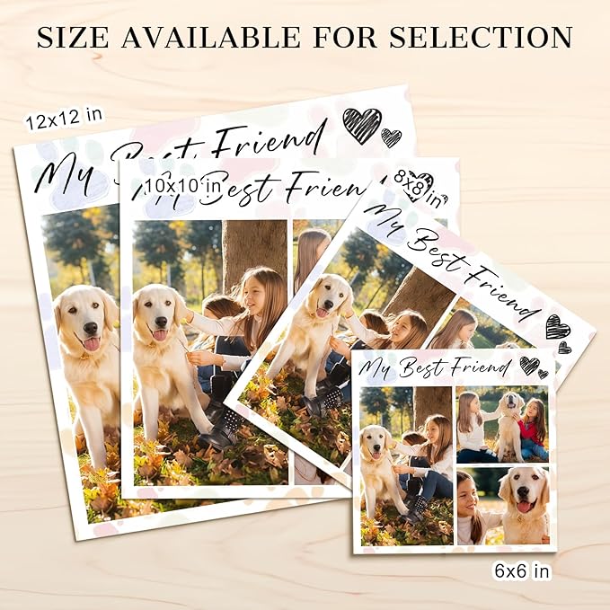 Custom Photo Frame with Stand, Personalized Picture Display, MDF and Wood Construction, Desktop Decor, Multiple Designs, Customizable Gift for Family and Friends