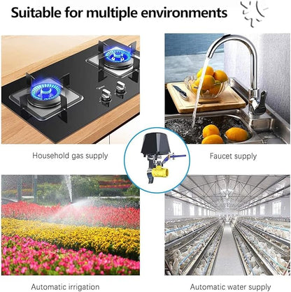 UseeLink Matter Water Valve, Smart Water Shut Off Valve, Automatic Valve Controller Timer,Compatible with Alexa,Apple Home, 2 Packs