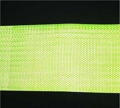 Green Reflective Tape Outdoor Waterproof 8 inch Wide, High Visibility Warning Industrial Marking Tape, Safety Stickers (68 feet)