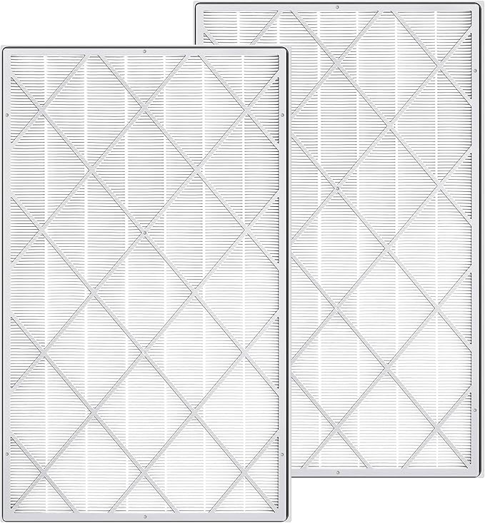 HE601 Replacement Filter for Shark HE6FKPET HE601 HE602 6 Fan Air Purifier, H13 3-in-1 Filter System - Absorbs 99.97% Particulates, Part # HE6FKPET, HE6FKBAS, HE6FKPRO, 2 Pack