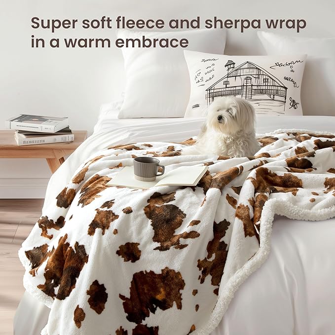 Heated Blanket Throw Blanket – Fast Heating Blanket with 10 Heat Settings & 4 Timer Options, Cozy Soft Fleece Sherpa, Washable, Warm Gifts for Grandma