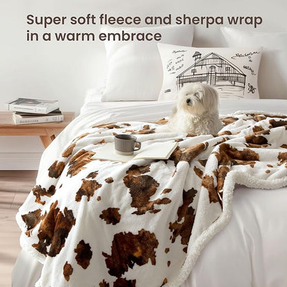 Heated Blanket Throw Blanket – Fast Heating Blanket with 10 Heat Settings & 4 Timer Options, Cozy Soft Fleece Sherpa, Washable, Warm Gifts for Grandma