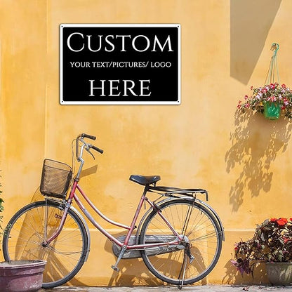 Custom Sign, Custom Delivery Sign，Double-sided，Multiple Sizes, Customize for Office, Business, Workplace, office, Home, Delivery Signs(14 * 10Inch)