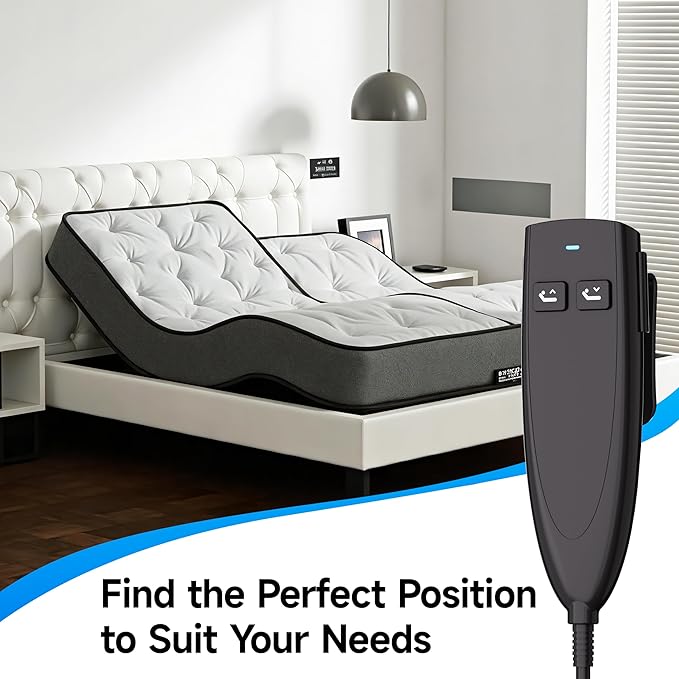 Okin 2 Button Adjustable Bed Remote 5 Pin Wired Adjustable Bed Remote Control Replacement Parts, HS.13.02.19