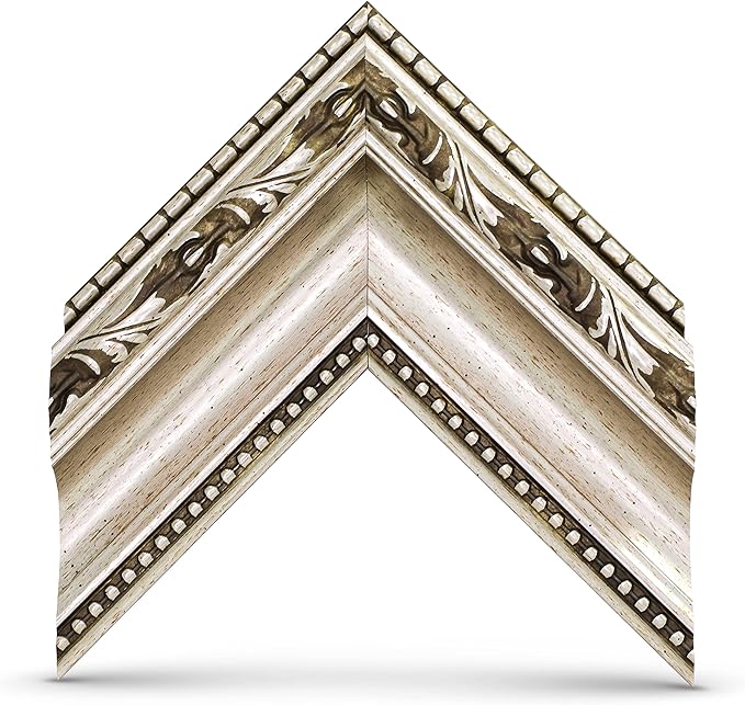 Ornate Silver 50" Premiere Deco TV Frame - Compatible ONLY with Samsung The Frame TVs (Fits 2021-2025, LS03A, LS03B, LS03C, LS03D, LS03FA)