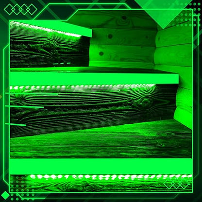 4 Rolls Glow in The Dark Tape 32.8 ft x 2 Inch Luminous Phosphorescence Green Long Lasting Bright Glow Tape for Halloween Night Decorations, Theater Stages, Stairs, Walls, Steps and Exit Sign