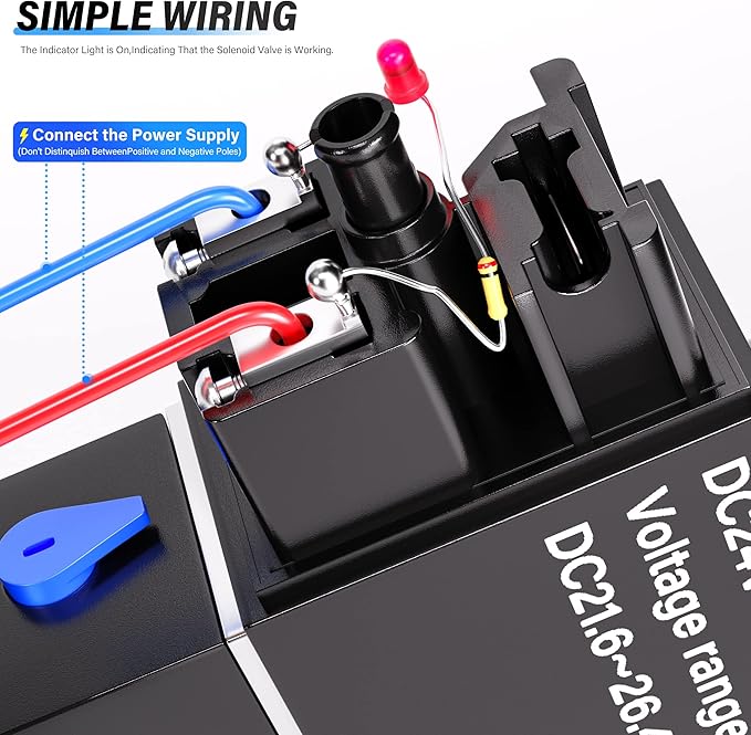 TAILONZ PNEUMATIC 1/2"NPT Solenoid Valve 4V410-15 AC110V Single Coil Pilot-Operated Electric 2 Position 5 Way Connection Type Junction Box