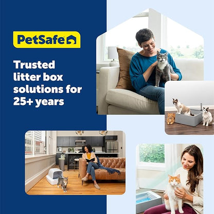 PetSafe ScoopFree Crystal Pro Legacy Self-Cleaning Automatic Litter Box - Top-Entry Motion-Sensing Cat Box with Integrated Health Counter - Includes 1 Disposable Crystal Litter Tray