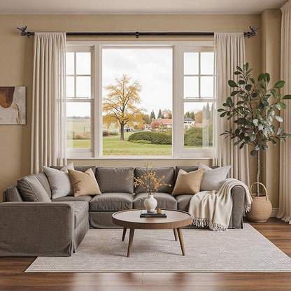 Curtain Rods for Window 18 to 45 Inches Vintage Bronze Curtain Rod with Bird Finials Adjustable Drapery Rod Heavy Duty Curtains Rods for Living Room Kitchen Window