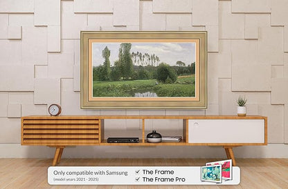 Champagne 43" Premiere Deco TV Frame - Compatible ONLY with Samsung The Frame TVs (Fits 2021-2025, LS03A, LS03B, LS03C, LS03D, LS03FA)