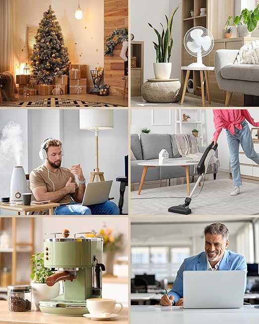 DEWNEWILS Remote Control Outlet with Timer, Indoor Remote Timer Outlet, 100FT Wireless Control Range, 15A/1875W, Remote Outlet Switch Countdown Time for Christmas Decor