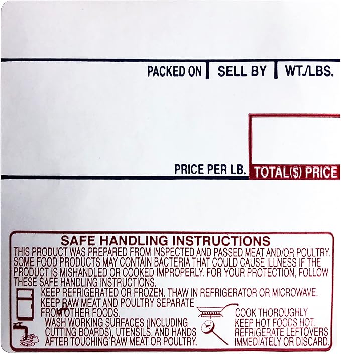 VisionTechShop LST-8040 Printing Scale Label, 58 x 60 mm, UPC/Safe Handling 36 Rolls Per Case, Lower Price Than 12 Rolls