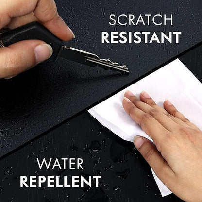 Elizo Leather Desk Mat Desk Pad Blotter Set - Real Full-Grain Leather (32x16) 2-Layer Genuine Desk Cover Protector & Large Mouse Pad | Computer Keyboard Desk Accessories for Office & Home