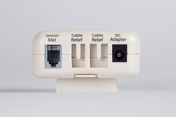 Patient Aid Advanced Bed and Floor Alarm for Elderly Monitoring - 10" x 30" Underpad with Motion Sensor Bed Alarm, 3 Ring Chime & 3 Mounting Options, with AC Adapter & 9V Battery