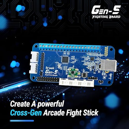 Brook Gaming GEN 5 Wired Fighting Board – Compatible with PS5, PS4, NS, NS2, and PC/Ultra-Low Latency & RGB Lighting Equipped (Exclusive Version)