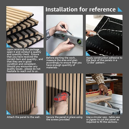 Art3d 2-Pack 108" x 12" Acoustic Wood Panels for Wall, Soundproof Wood Slat Panel for Wall and Ceiling, 3D Fluted Sound Absorbing Paneling for Interior Wall Decor, Living Room, Bedroom - Peach