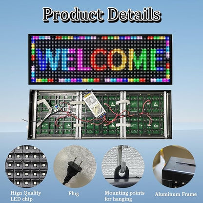 CT-P10 OUTDOOR Colorful Images Texts & Number LED sign board