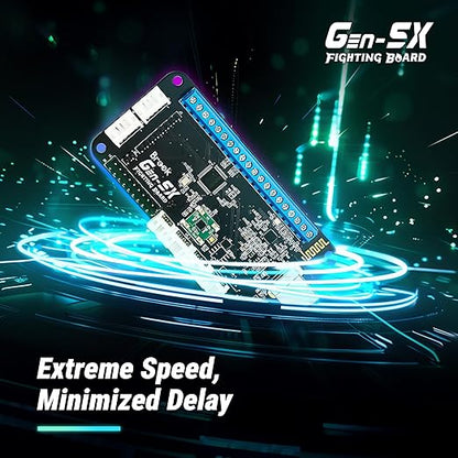 Brook GEN5X Fighting Board – Ultimate Multi-Platform Support: Compatible with PS5, Xbox Series, NS 2, and PC – Ultra-Fast Responsiveness Ideal for Fighting Games (Exclusive Version)