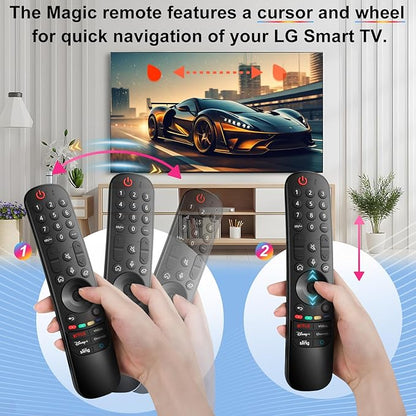 AN-MR24gn-Magic-for-LG-Smart-TV-Voice-Remote-Control-Replacement Universal Compatible with LG OLED Webos Thinq Nano Cell Service TVs for AKB75855501 MR23gn MR22gn MR21ga MR20ga