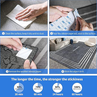 Adhesive Replacement Strips for Ring Contact Sensor 2nd Gen, Pre-Cut Double-Sided Tape 12-Pack, Compatible for Ring Door Sensor, Easy Installation & 100% Fit(White)