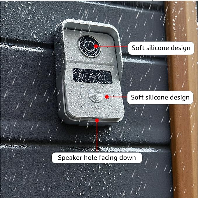 2 Wired Video Intercom System, 7 Inches Video Doorbell Camera with Monitor, Wired Video Door Phone HD Camera Kits Support tuya, Two Way Talk, Video Recording, Remote Unlock for Smart Home
