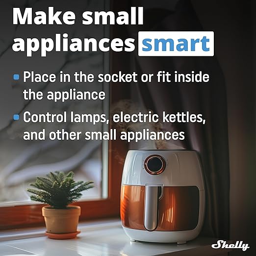 Shelly Wave 1 Mini US LR, Z-Wave Long Range Smart Switch Relay, 1-Channel 8 A with Dry Contacts, Compatible with Alexa, Google Home, SmartThings & Home Assistant, Bulletproof Security