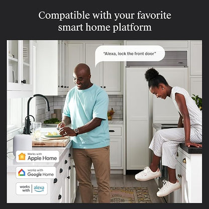 Level Bolt (Wi-Fi) Smart Deadbolt - Make Your Lock Smart & Keep Existing Hardware and Keys - Lock/Unlock from Anywhere - Level App for iOS & Android - Works with Apple Home, Alexa & Google Home
