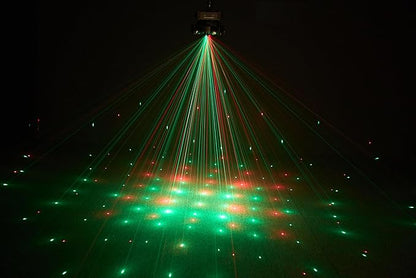 Dj Lights for Parties Moving Head 6-Arm with Remote Control RGBW LED DJ Stage Lights Professional Disco Light DMX512 & Sound Activated Rotating Light for Wedding Live House KTV Bar & Club Christmas