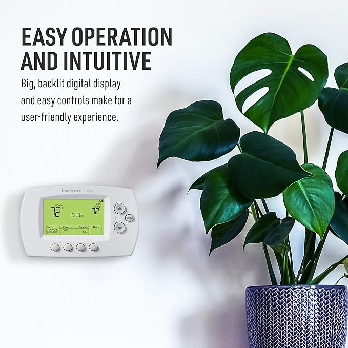 Honeywell Home RTH6580WF Wi-Fi 7-Day Programmable Thermostat, White (Pack of 2)