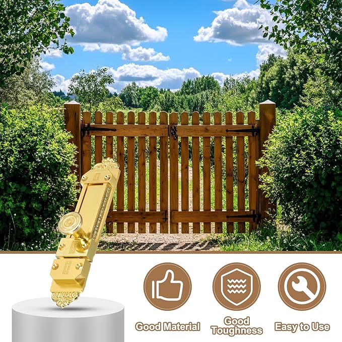 PATIKIL Barrel Bolt Latch, 2 Pack 5 Inch Slide Door Locks Zinc Alloy Gate Door Catch Bolt Latch for Bathroom Bedroom Barn Warehouse, Gold