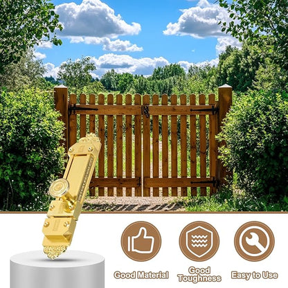 PATIKIL Barrel Bolt Latch, 2 Pack 5 Inch Slide Door Locks Zinc Alloy Gate Door Catch Bolt Latch for Bathroom Bedroom Barn Warehouse, Gold