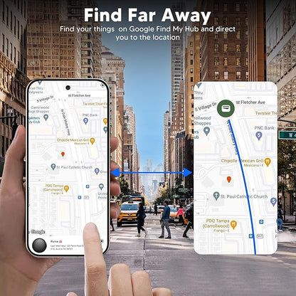 Air Tracker Tag for Android Smart Tag（Not for iOS）Air Tracker Tags-4 pack Android Work with Google Find Hub App Key Finder Bluetooth Tracker Item Locator for Purse, Keys, Luggage, Backpack, Pets，etc.