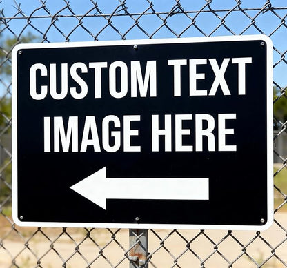 Custom Metal Signs Outdoor, 14x10 Inch, Engineer Grade Reflective Option, .040 Rust-Free Aluminum, UV Protected, Weather/Fade Resistant