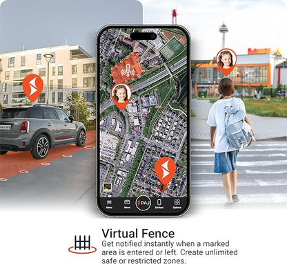 PAJ Allround Finder 4G - Real-Time GPS Tracking for Cars, Motorcycles, Kids & Seniors - SOS Button, Voice Messages & Up to 40-Day Battery for Safety & Security