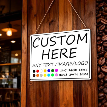 Custom Signs Outdoor-30×24inches-Large size,Prefabricated holes, weather-resistant, rust-proof,Optional reflective, night road signs, night warning signs