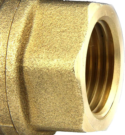 U.S. Solid 1" Motorized Ball Valve 85-265V AC Brass Electrical Ball Valve, 2 Wire Auto Return Setup Normally Closed