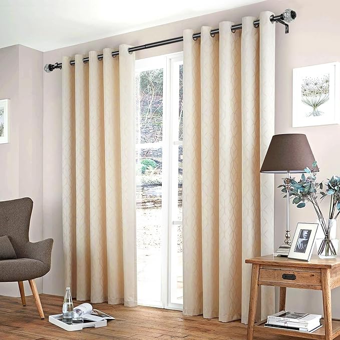 1 Inch Curtain Rods 72 to 144 Inches (6 to 12 ft) Telescoping Single Drapery Rod, USFOOK Black Curtain Rods for Windows 69 to 140 Inches, Decorative Translucent Finials