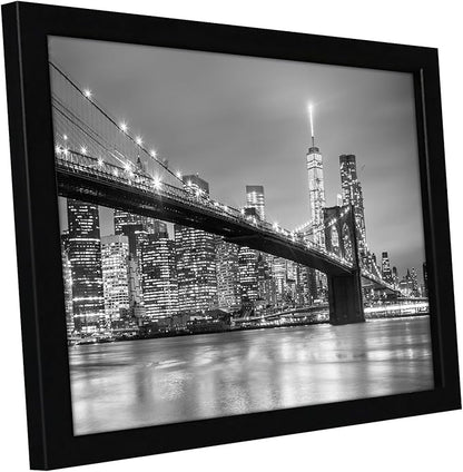 Americanflat 8.5x14 Picture Frame with Shatter-Resistant Glass - Signature Collection - Gallery-Style Frames Made of Engineered Wood - Photo Frame for Wall Display - Black