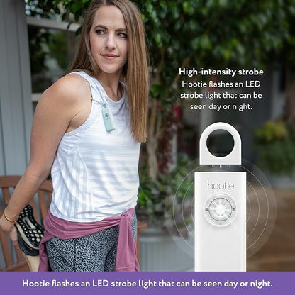 Hootie Personal Safety Alarm, Personal Alarms for Women, Men, & Kids Personal Alarm - Keychain Alarm, Self Defense Alarm, Security Alarm Keychain 130dB Self Defense Siren & Strobe Light - Lavender