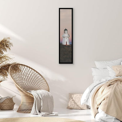 Americanflat 8x36 Picture Frame with Polished Plexiglass - Signature Collection - Gallery-Style Frames Made of Engineered Wood - Photo Frame for Wall Display - Black