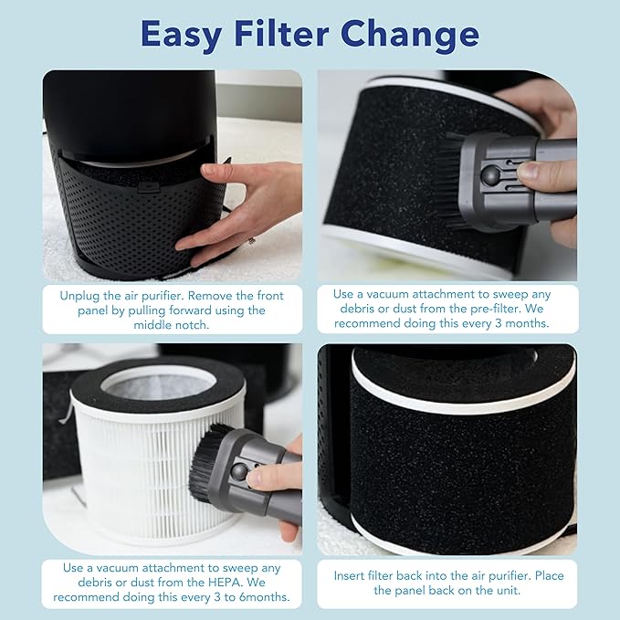 LivePure Air Purifier w/Granular Carbon Insert, LP470THP-BLK, Black