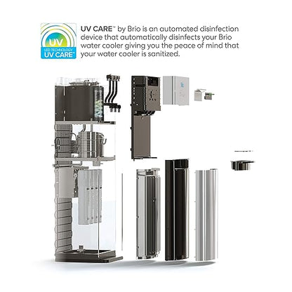 Brio Self Cleaning Bottleless Water Cooler Dispenser, UL Approved, Stainless Steel, Point of Use Drinking Water Filter, Hot, Cold, and Room Temperature