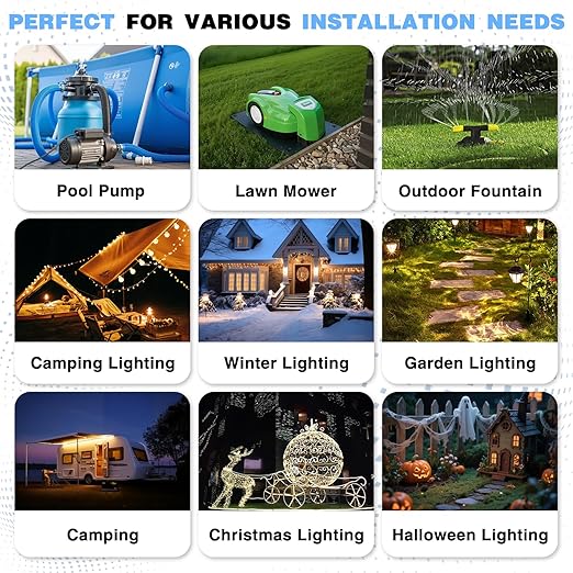 Flemoon IP54 Waterproof Electrical Box, Outdoor Plug Cover Weatherproof, for Outdoor Outlet, Timer, Extension Cord, Power Strip, String Light, Green