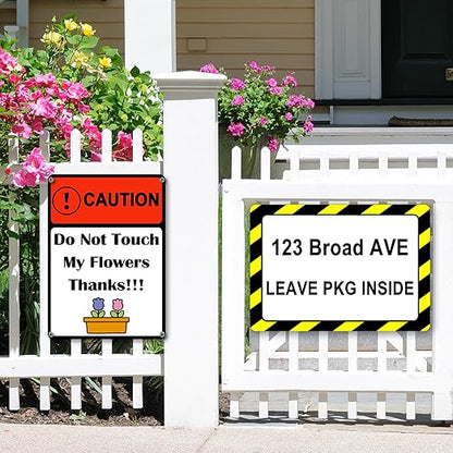 Custom Sign Outdoor Metal, Personalized Metal Sign for Parking, Gate, Delivery, Garage, Weatherproof Customized Signs for Outside, Make Your Own Signs Custom(18x12 Inches, Header)