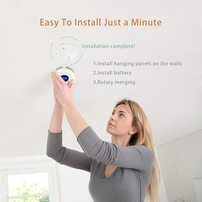 2Pack Upgraded Interlinked Smoke Carbon Monoxide Detector, Battery Powered&Wireless Interconnected Smoke and CO Alarm, Transmission Range of Over 820 ft (Includes Battery)
