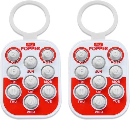 Pill Popper - Memory Aid Medication Dose Tracker (2 Pack)
